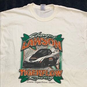 Racing White Graphic T-Shirt